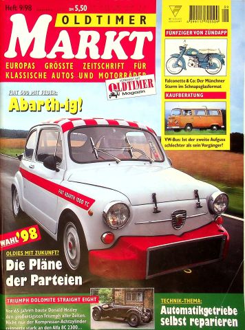 Deckblatt Oldtimer Markt (09/1998)